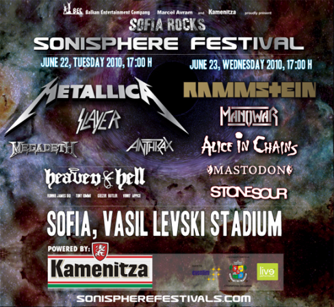 Sofia Rocks 2010 powered by Sonisphere Festival