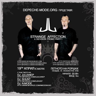 Strange Affection - De/Vision Promo